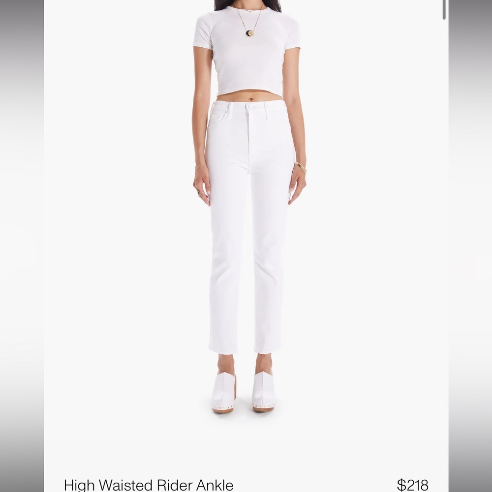 MOTHER High waisted rider ankle